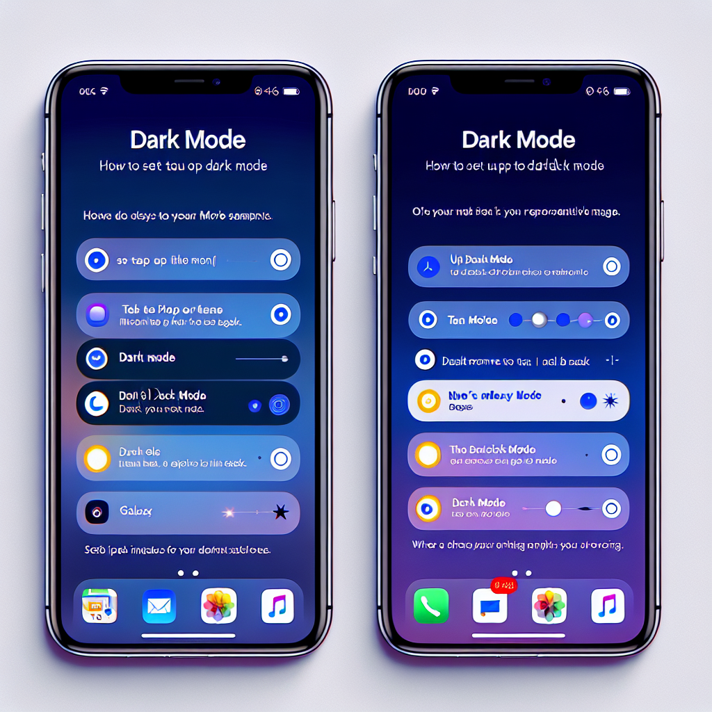 스마트폰 다크모드 설정 튜토리얼: 아이폰 vs 갤럭시